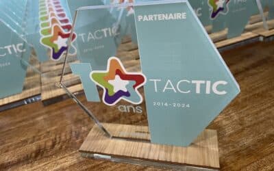 Trophée personnalisé pour les 10 ans du club TACTIC