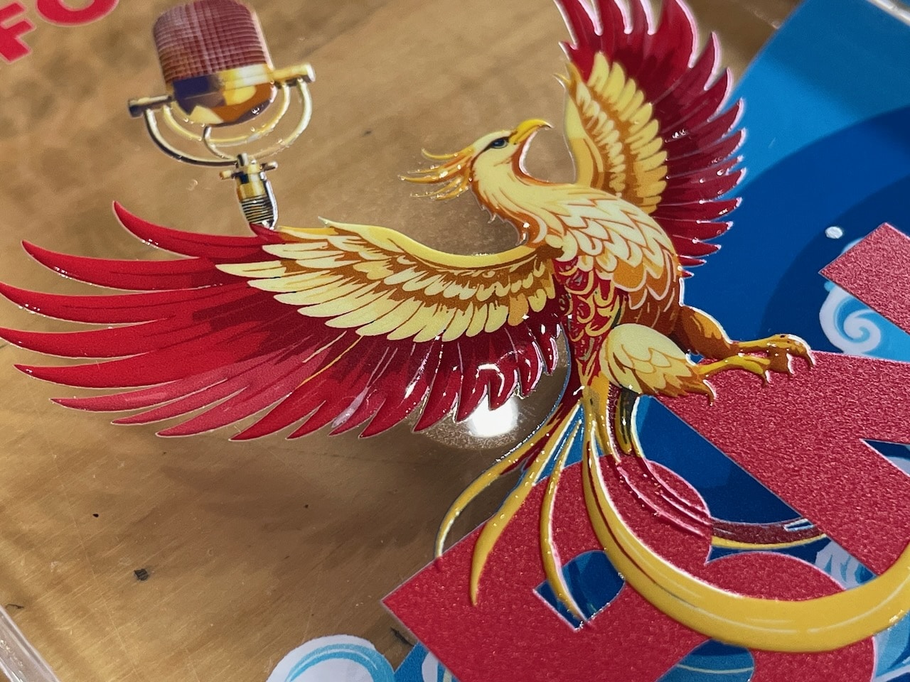 Trophée en plexi effet premium gloss