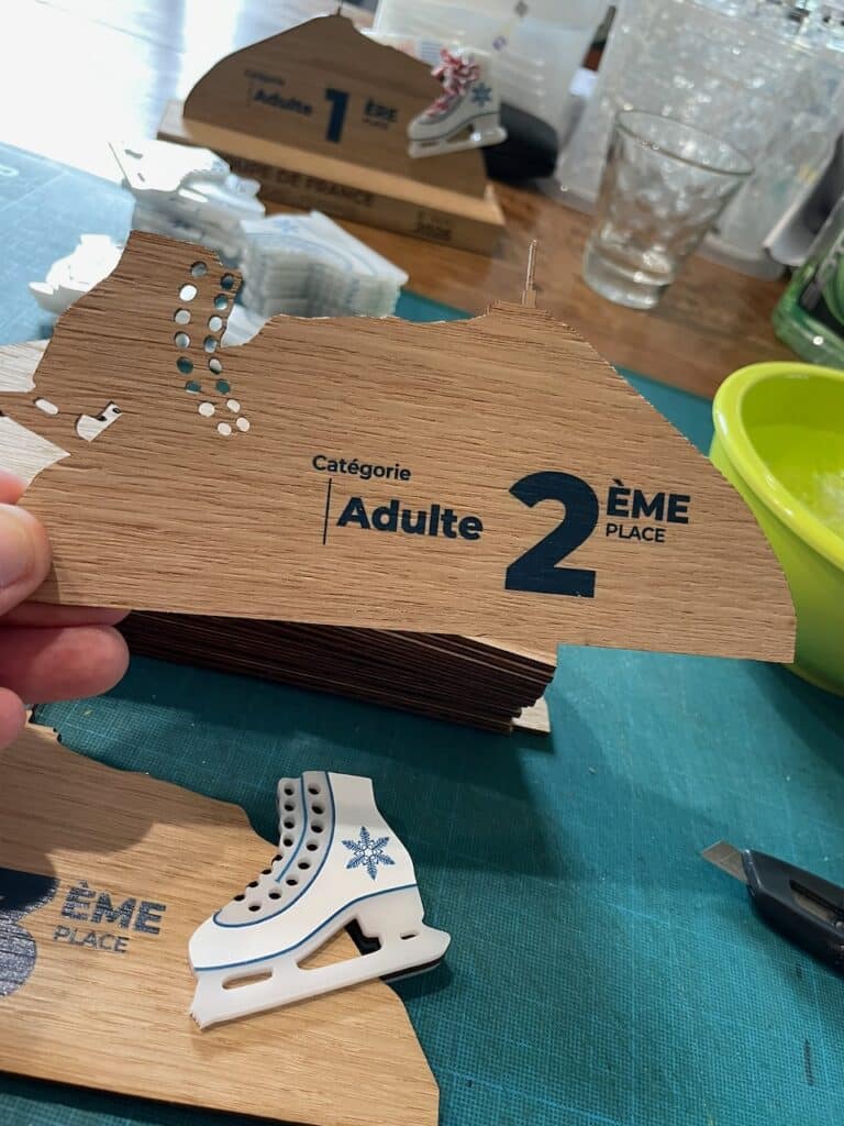 Trophée pour championnat de patinage artistique