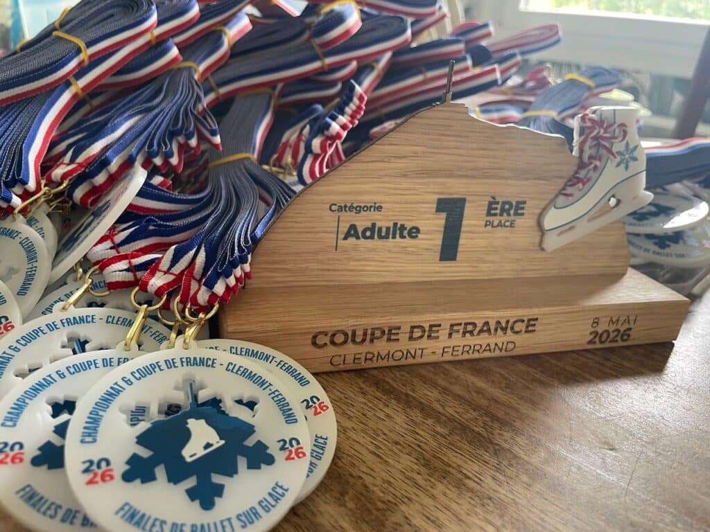 Médailles et Trophée pour le championnat de France de patinage artistique 2026