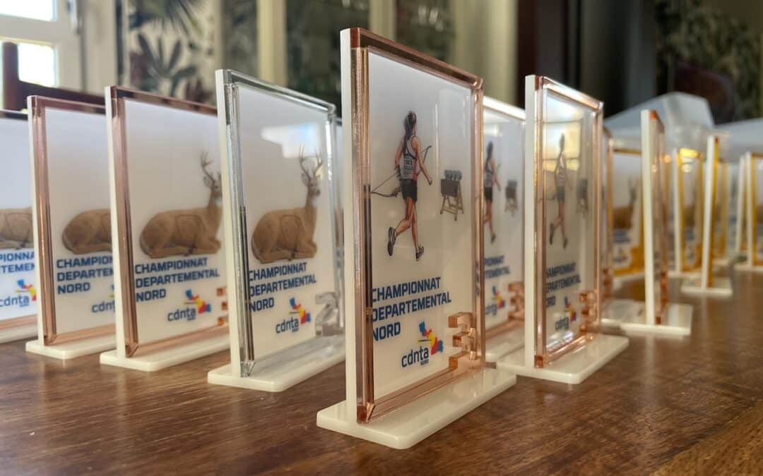 Des mini-trophées sur mesure pour les championnats départementaux de tir à l’arc du Nord