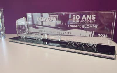 Trophées d’entreprise sur mesure pour DEPAEUW : récompenser 30 ans d’engagement pour la sécurité